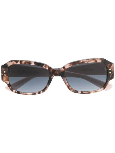 Dior Lady  Studded Sunglasses In Pink