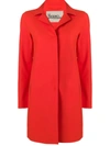 Herno Mid-length Coat In Orange