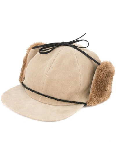 John Undercover Straight Peak Russian Hat In Brown