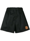 Prada Logo Patch Shorts - Black