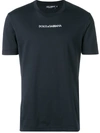 Dolce & Gabbana Logo Print T-shirt In B0665 Very Dark Blue 1