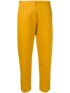 Marni Cropped Tailored Trousers In Yellow