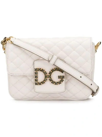 Dolce & Gabbana Dg Millenials Crossbody Bag In White