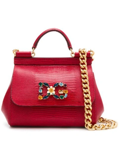 Dolce & Gabbana Dg Girls Shoulder Bag In Red