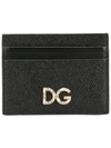 Dolce & Gabbana Logo Plaque Card Case In Black