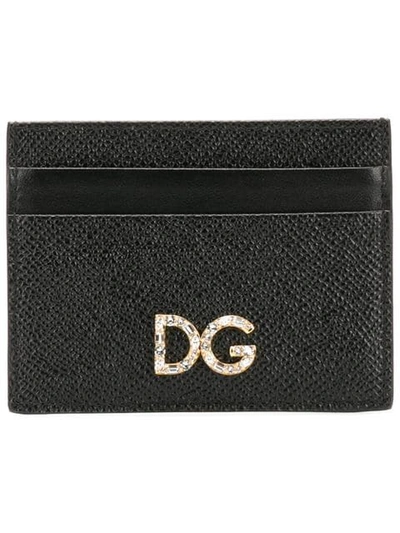 Dolce & Gabbana Logo Plaque Card Case In Black