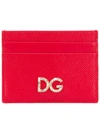 Dolce & Gabbana Logo Plaque Card Case In Red