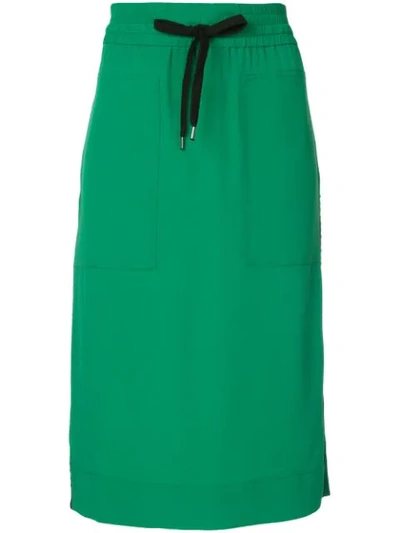 N°21 Bow Detail Skirt In Green