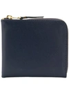 Comme Des Garçons Homme Deux Compact Zipped Wallet In Blue