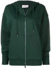 Roqa Zipped Hoodie In Green