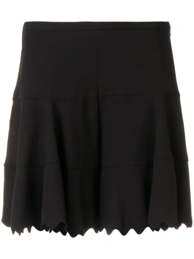 Chloé Scalloped Shorts In Black