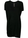 Rick Owens Long T-shirt In Black