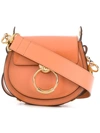 Chloé Small Tess Satchel In Orange