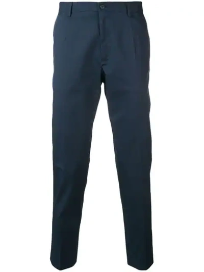 Dolce & Gabbana Slim-fit Trousers In Blue