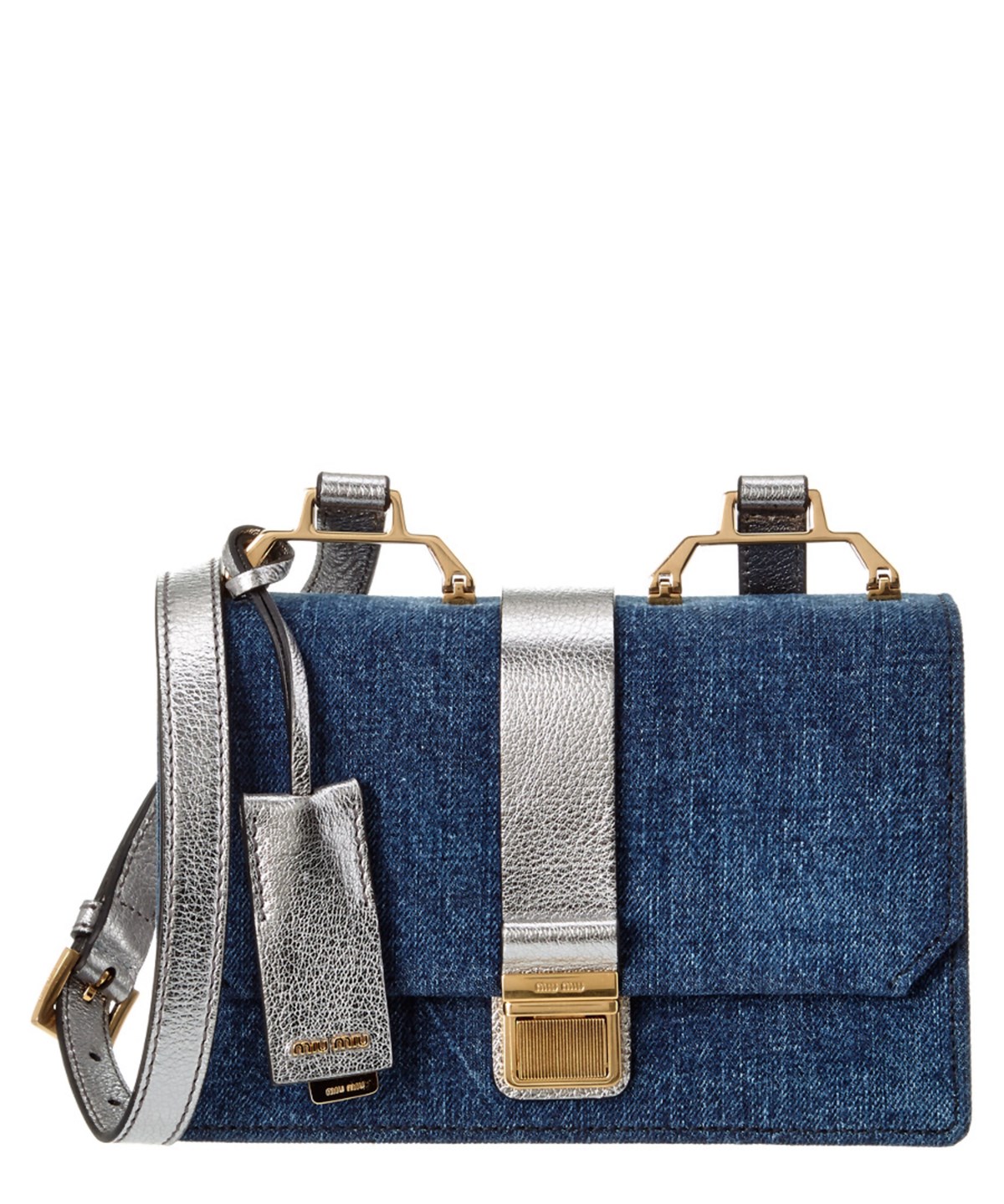 miu miu denim clutch