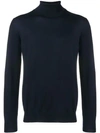 Barba Napoli Barba Turtleneck Jumper - Blue