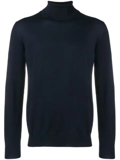 Barba Napoli Barba Turtleneck Jumper - Blue In Blue