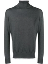 Barba Turtle Neck Jumper - Grey