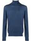 Barba Turtle Neck Jumper - Blue