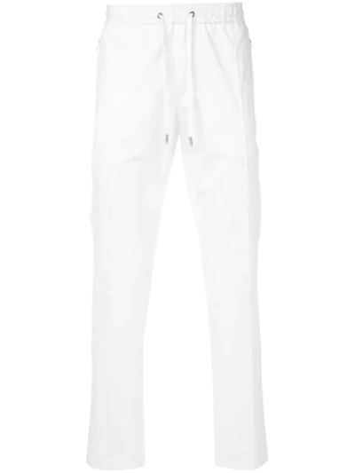 Dolce & Gabbana Drawstring Track Pants In White