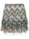 Isabel Marant Étoile Tiered Printed Skirt In Blue