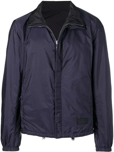 Prada Classic Nylon Jacket In Blue