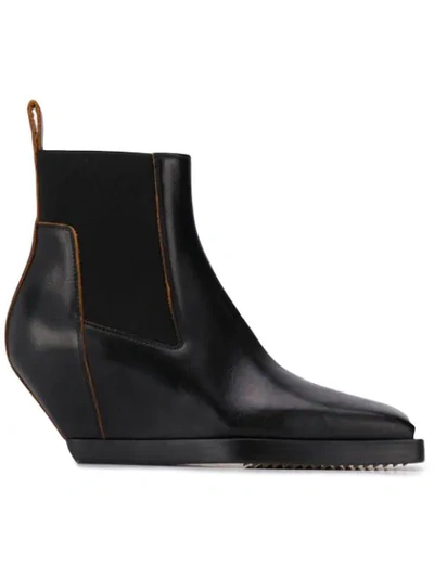Rick Owens Heeled Boots In Black