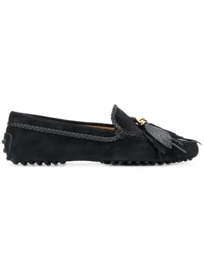 Tod's Mocassin Loafers In Black