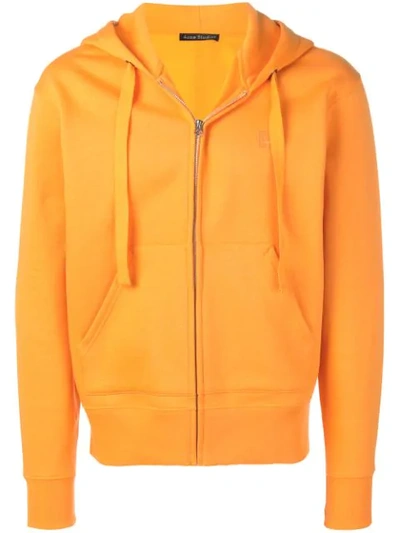 Acne Studios Hooded Sweatshirt In Orange
