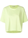 Acne Studios Cylea Cropped T In Green