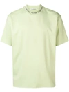 Acne Studios Oversized Logo T-shirt In Pale Green