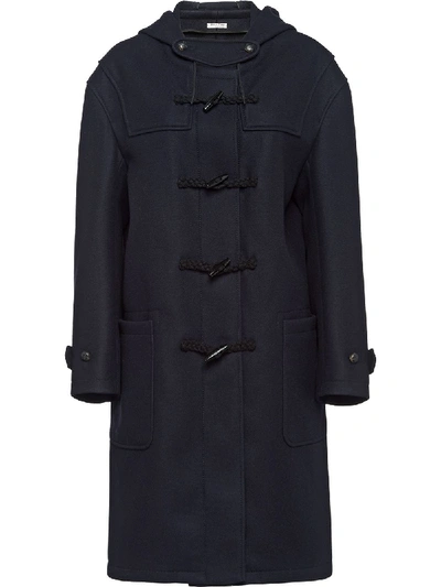 Miu Miu Wool Cloth Coat - Blue