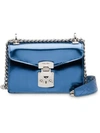 Miu Miu Confidential Shoulder Bag In Blue