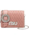 Miu Miu My Miu Matelassé Leather Bag - Pink