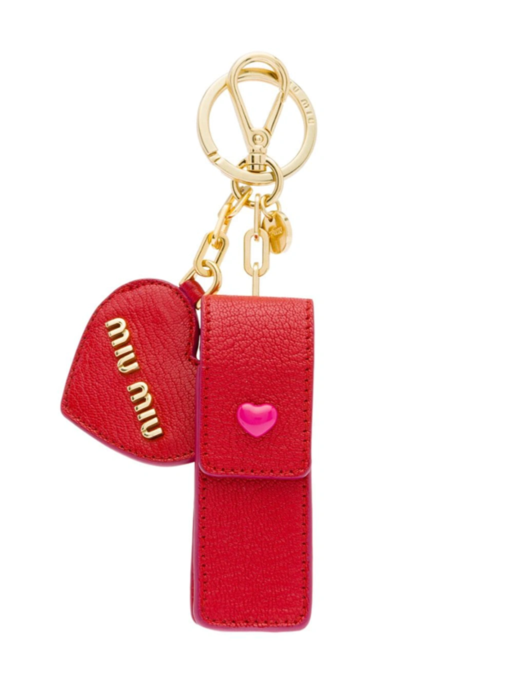 Miu Miu Madras Love Lipstick Case In Red | ModeSens