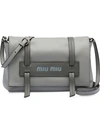 Miu Miu Grace Lux Shoulder Bag In Grey