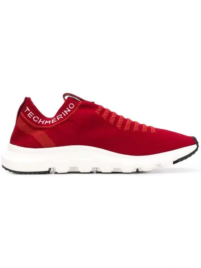 Z Zegna Techmerino™ Sock Sneakers In Red