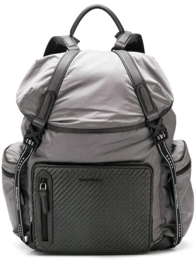 Ermenegildo Zegna Xxx Buckled Backpack - Grey