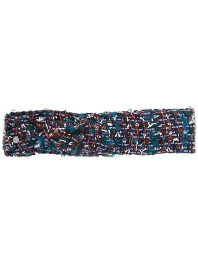 Maison Michel Tweed Headband In Multicolour