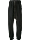 Rick Owens Drop-crotch Trousers In Black