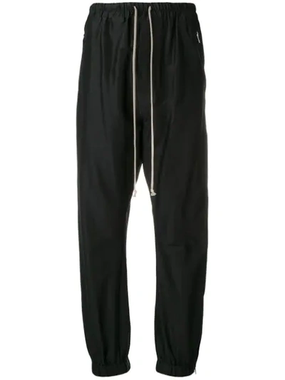 Rick Owens Drop-crotch Trousers In Black