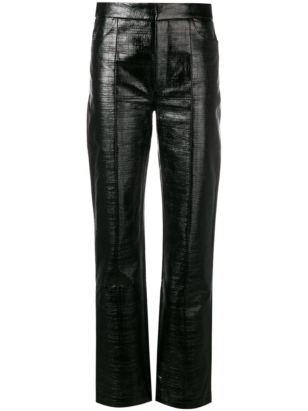 TotÊMe Toteme Straight High-Waist Trousers - Black | ModeSens