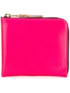 Comme Des Garçons Small Zip Around Wallet In Pink