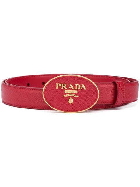 prada red belt