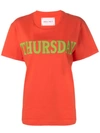 Alberta Ferretti Days Of The Week Thursday T-shirt In Red