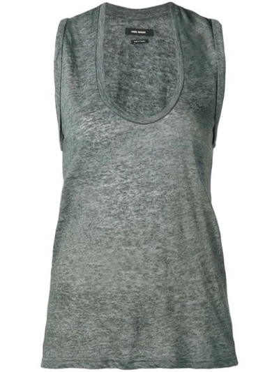 Isabel Marant U-neck Tank Top In Grey