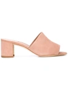 Manolo Blahnik Rapallato Mules In Pink