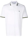 Etro Striped Trim Polo Shirt In 990 White