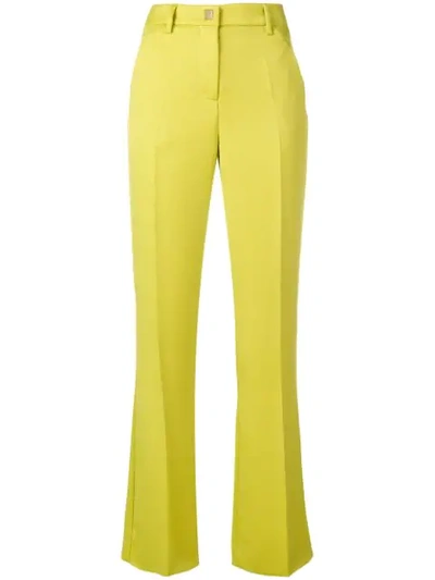 Versace Collection Flared Slim Trousers - Green