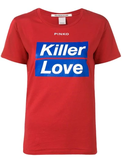 Pinko Killer Love T In Red